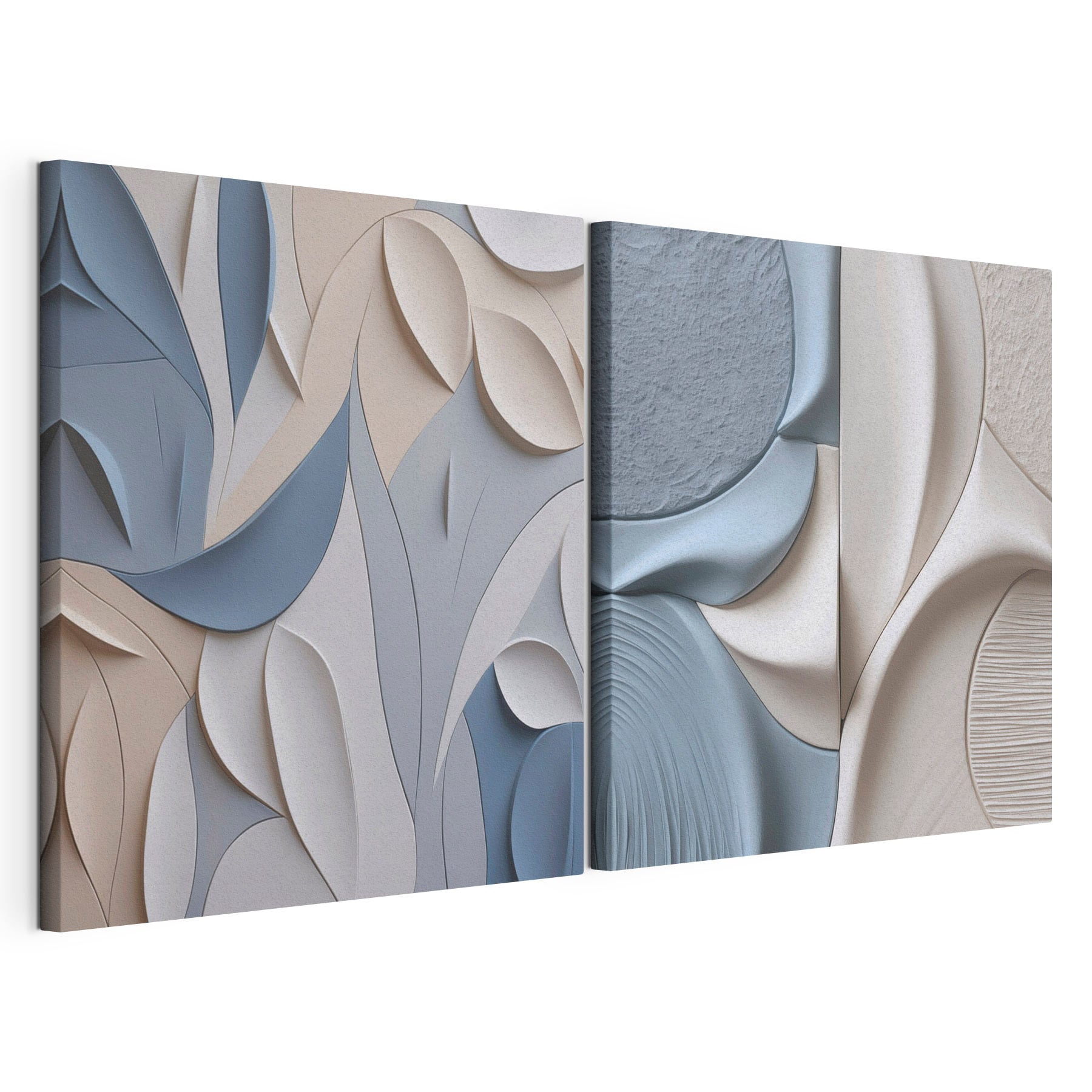 Soft curves in soothing color palette
