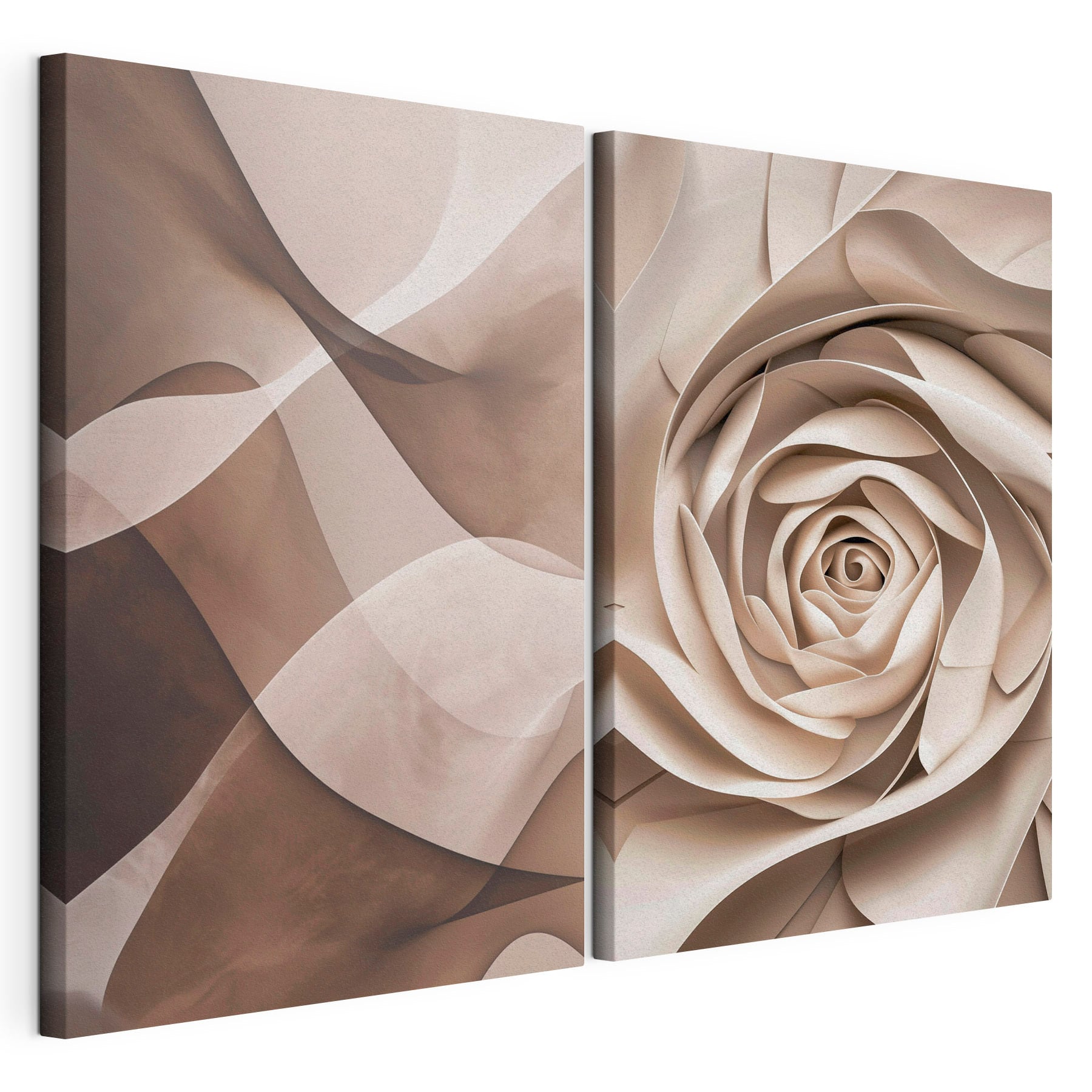 Flowing forms in soft tones