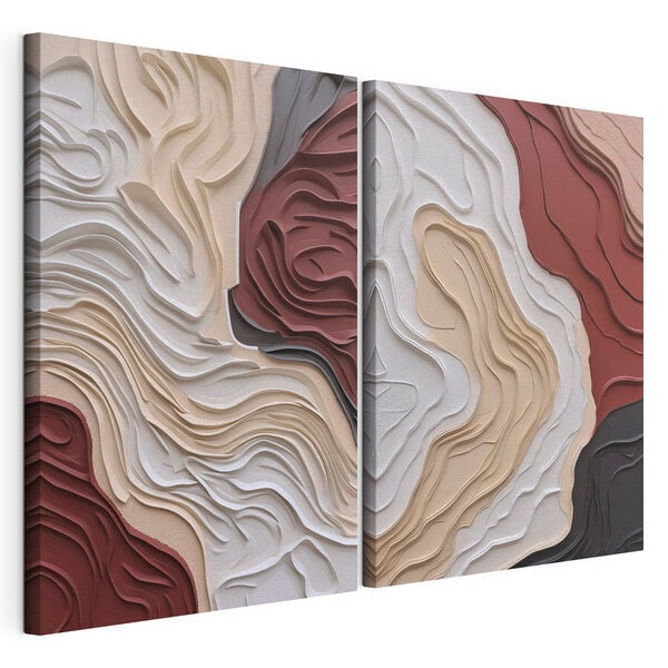 Organic shapes in subtle colors