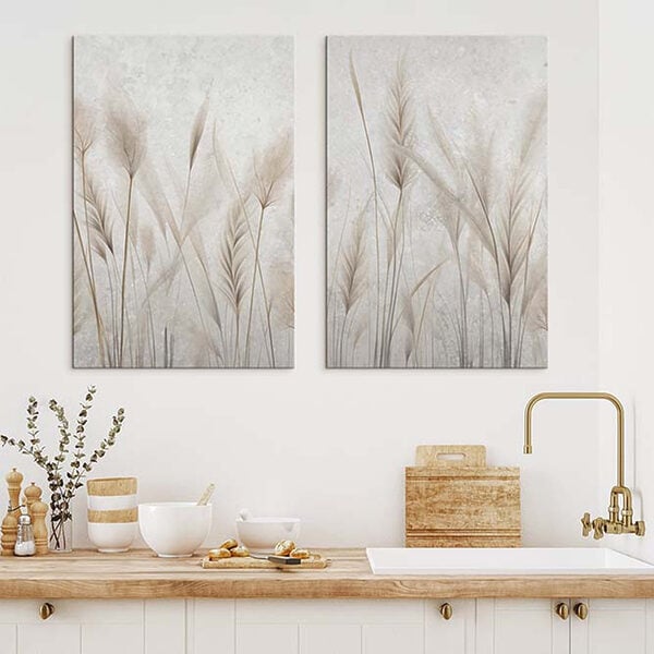 Soft grasses in gentle harmony