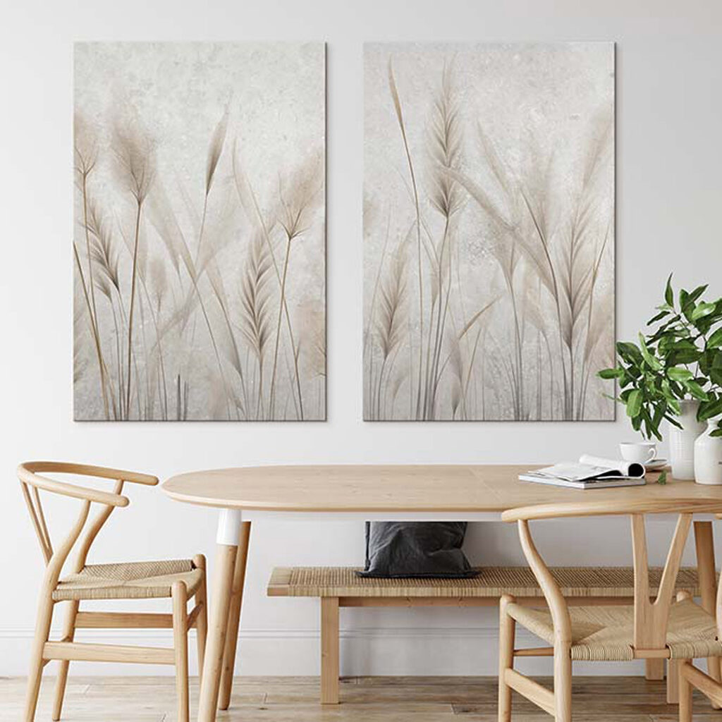 Soft grasses in gentle harmony