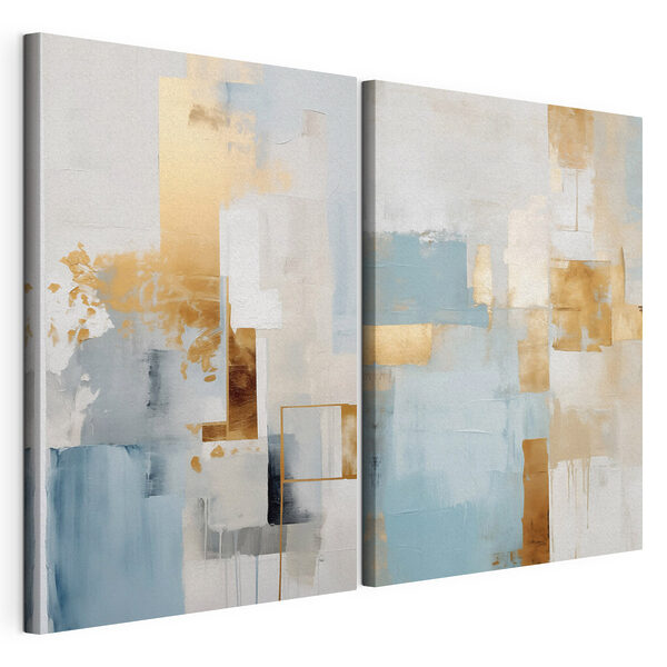 Abstract interplay of soft hues