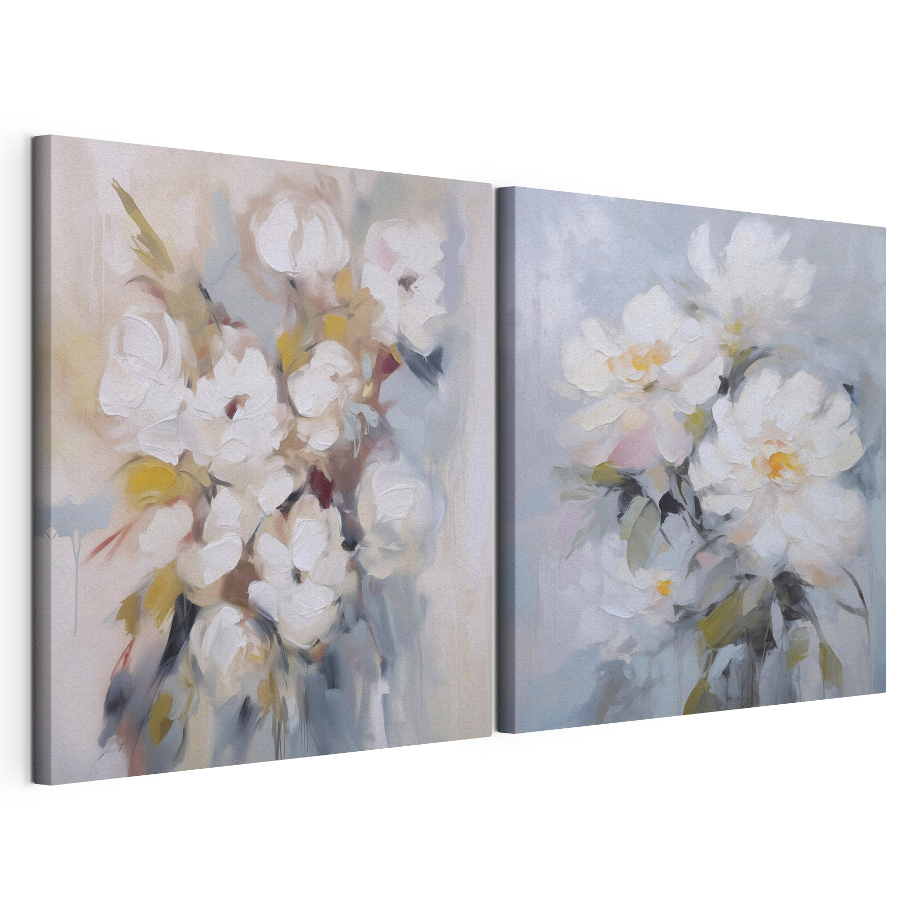 Delicate blooms in soft pastel hues