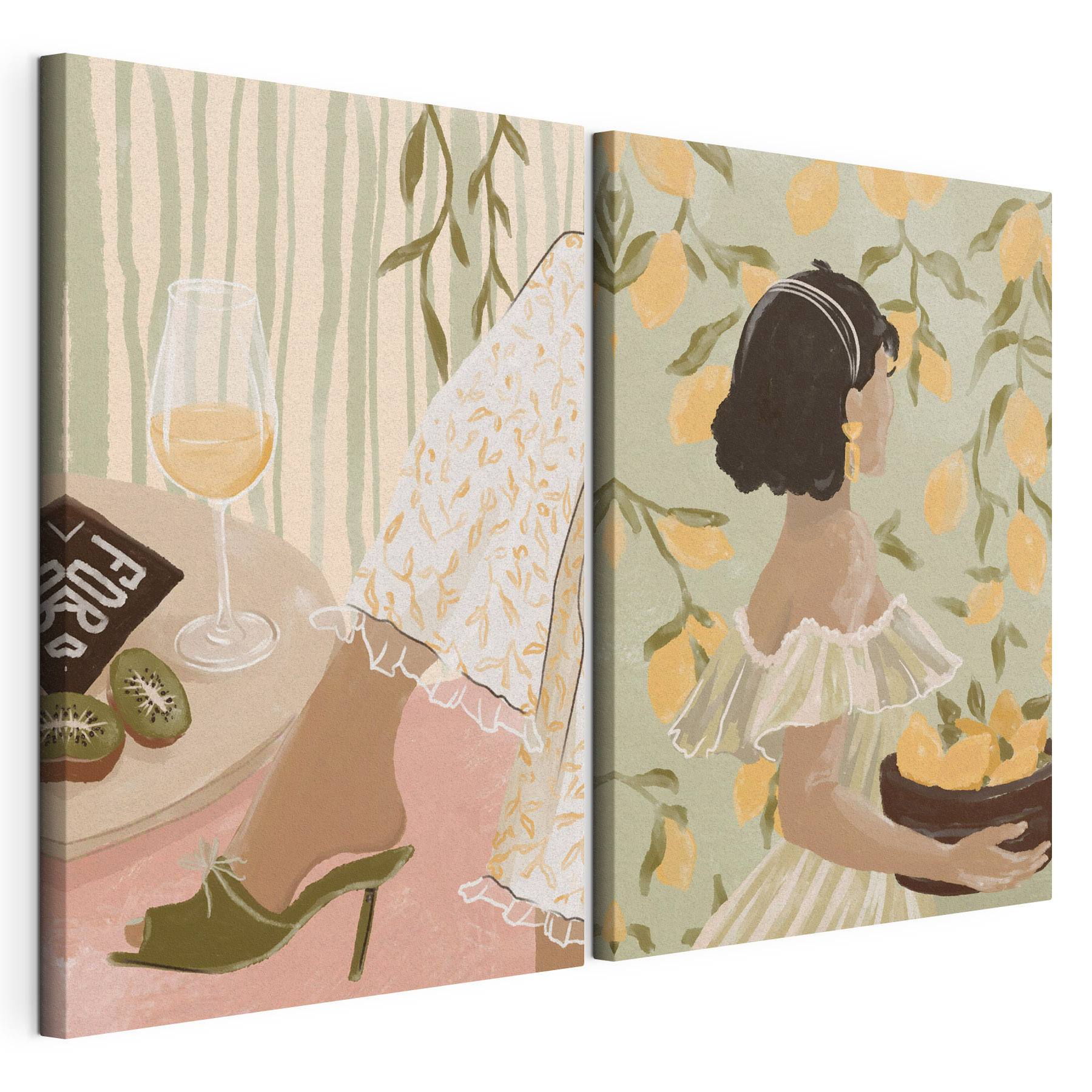 Woman holding a bowl of lemons