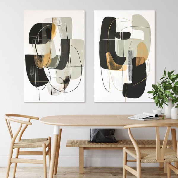 Painting of different shapes and colors
