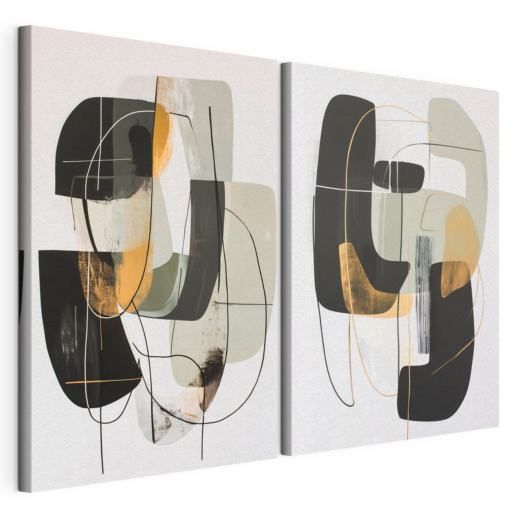 Painting of different shapes and colors