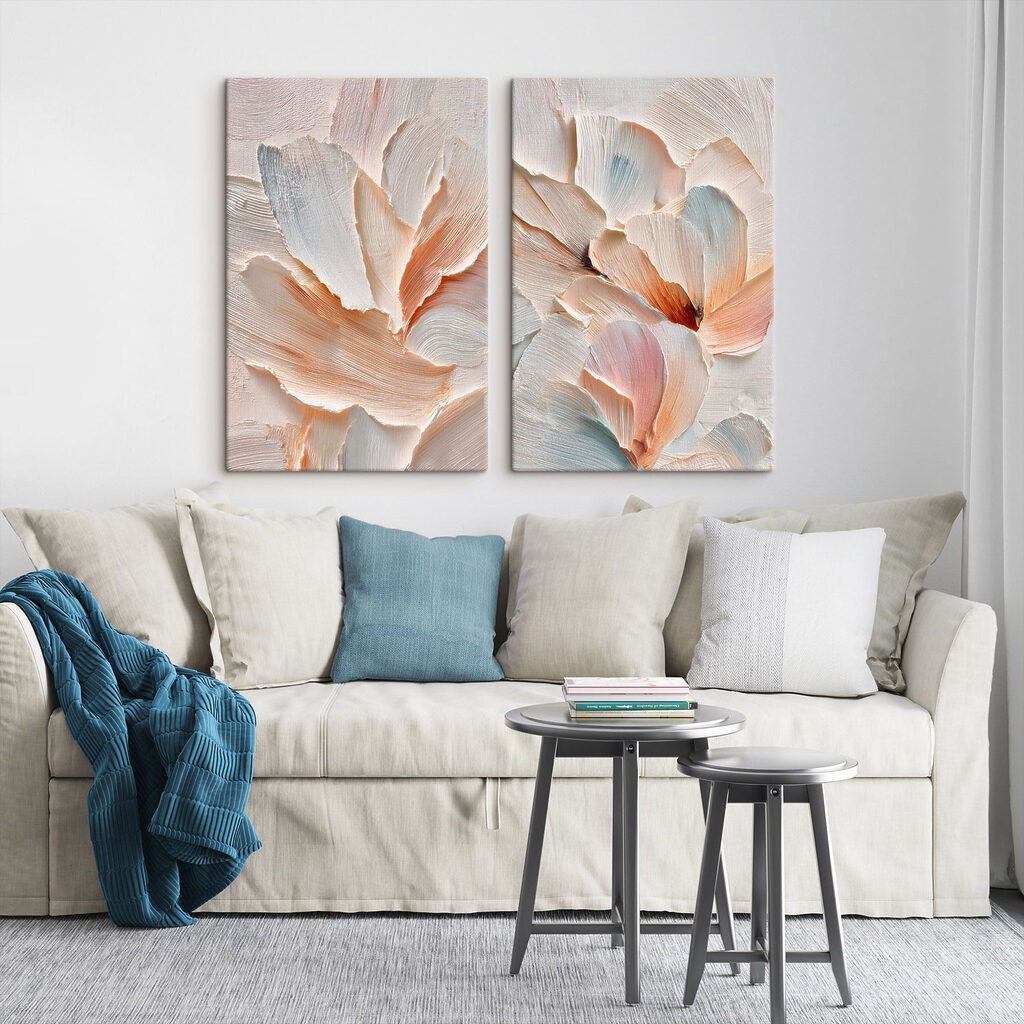 Soft petals in gentle hues