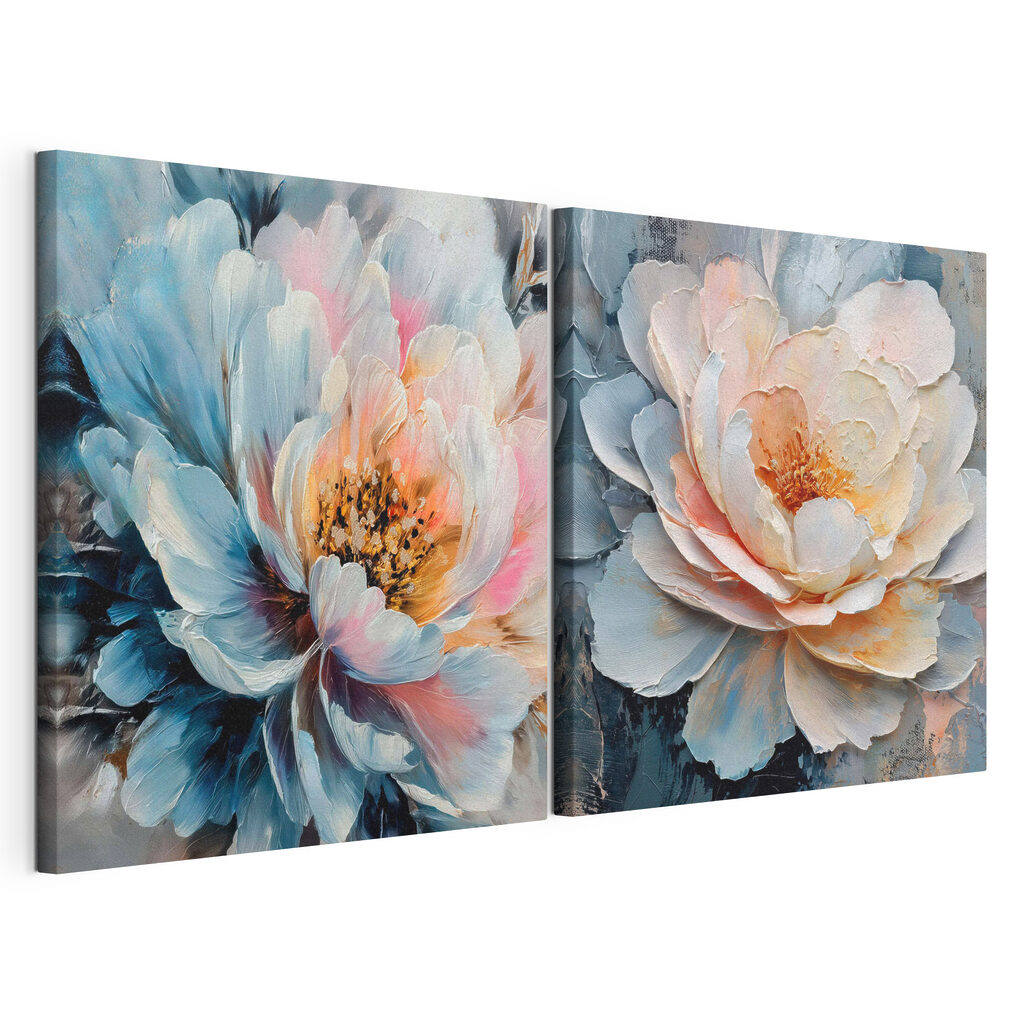 Fluttering petals in soft hues