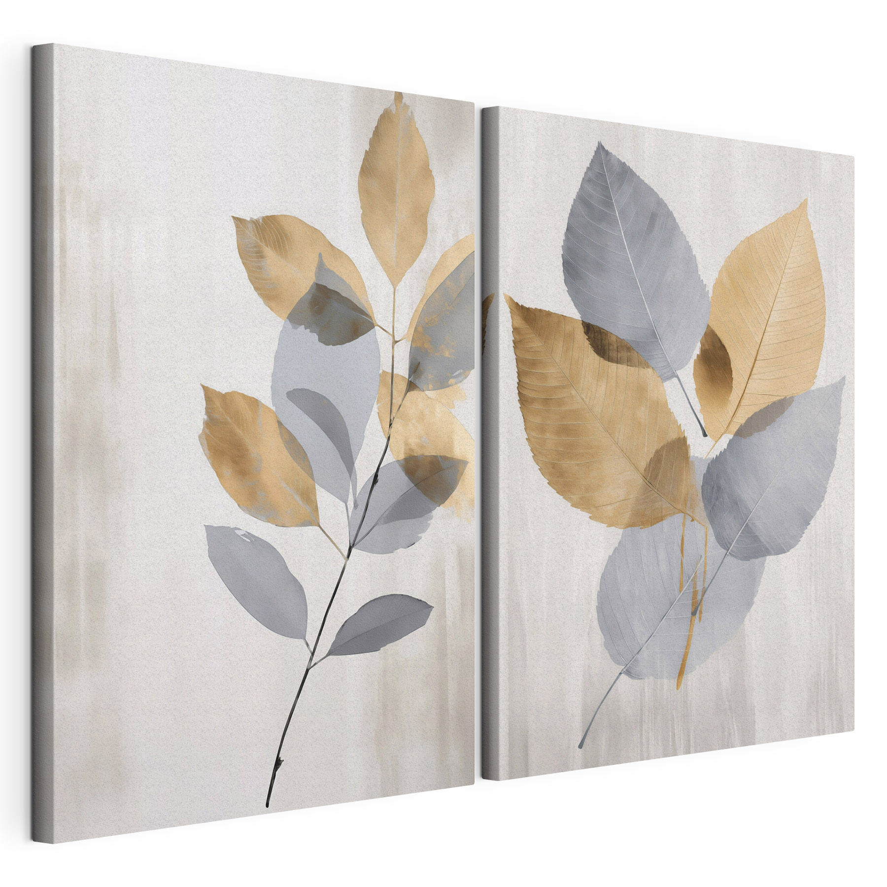 Elegant leaves in soft hues