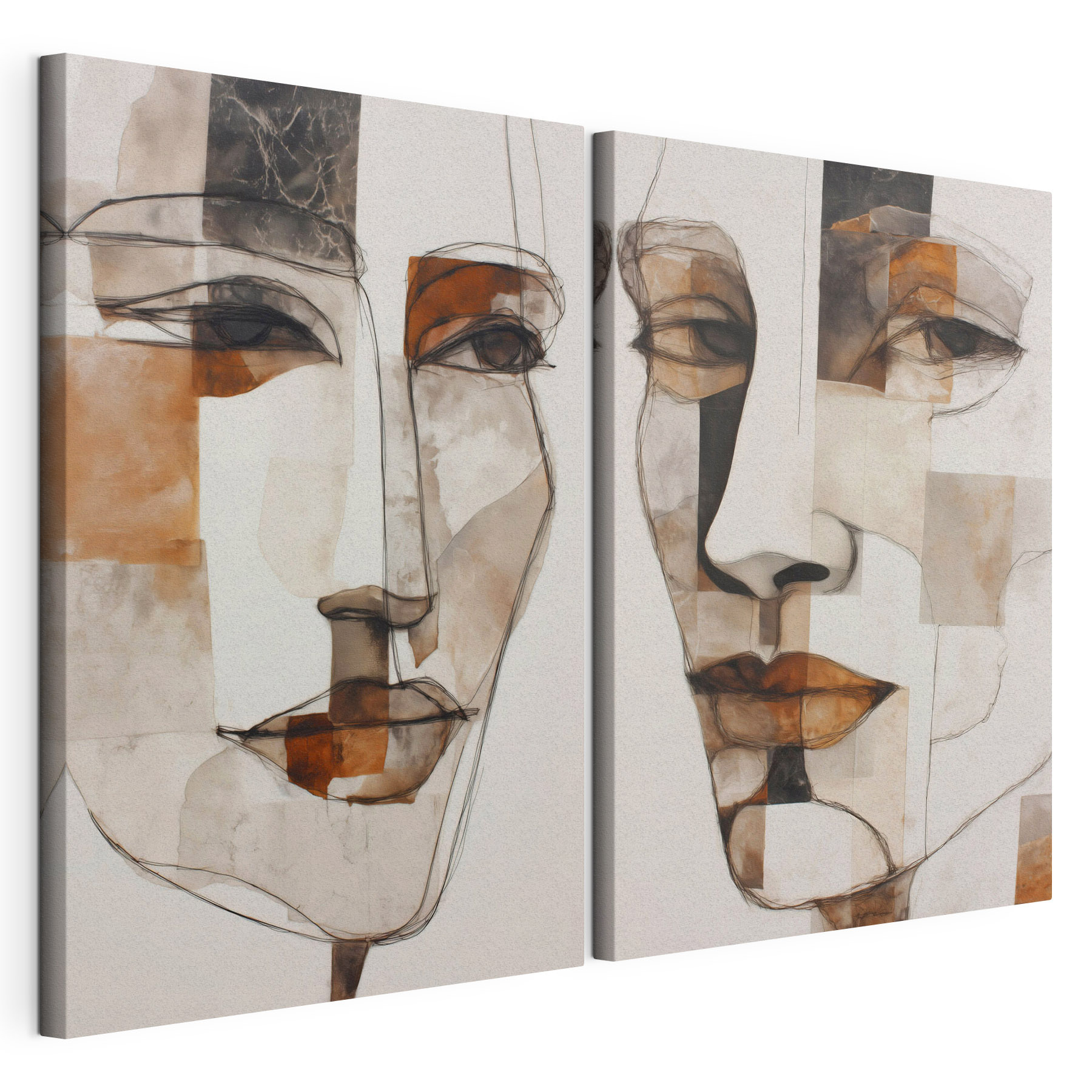 Collage of a woman's face