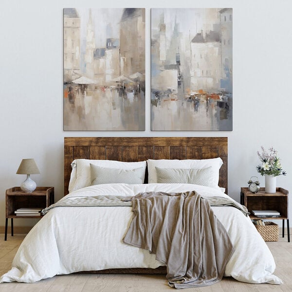 Painting of a city