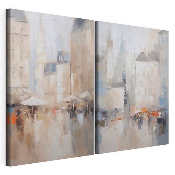 Painting of a city