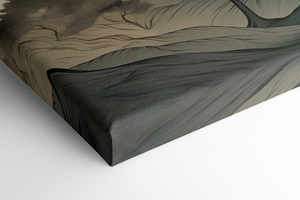 Screenshot of a painting of a forest