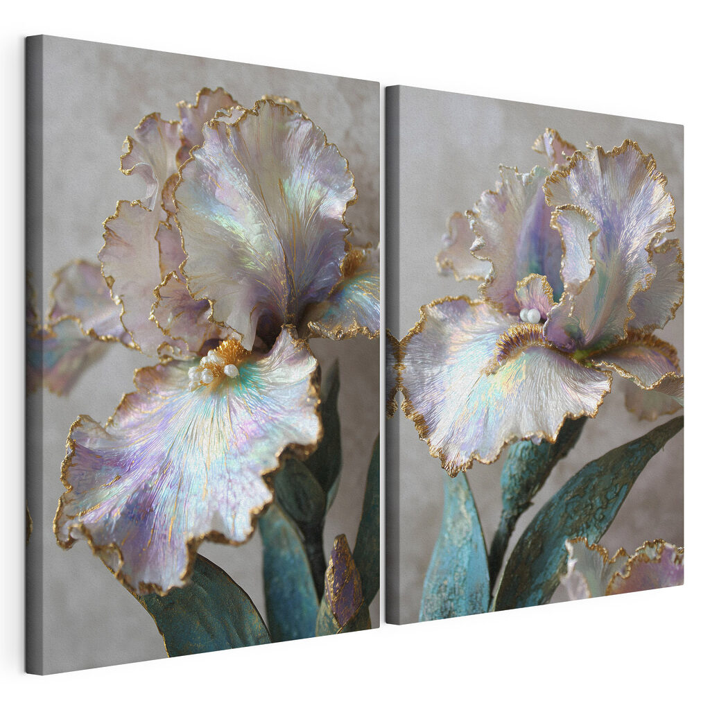 Delicate petals in soft pastel hues