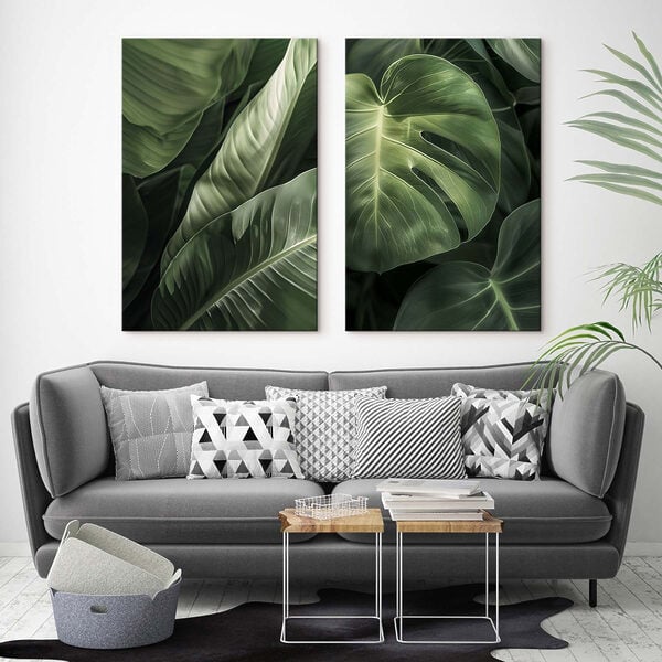Lush greenery in harmonious patterns