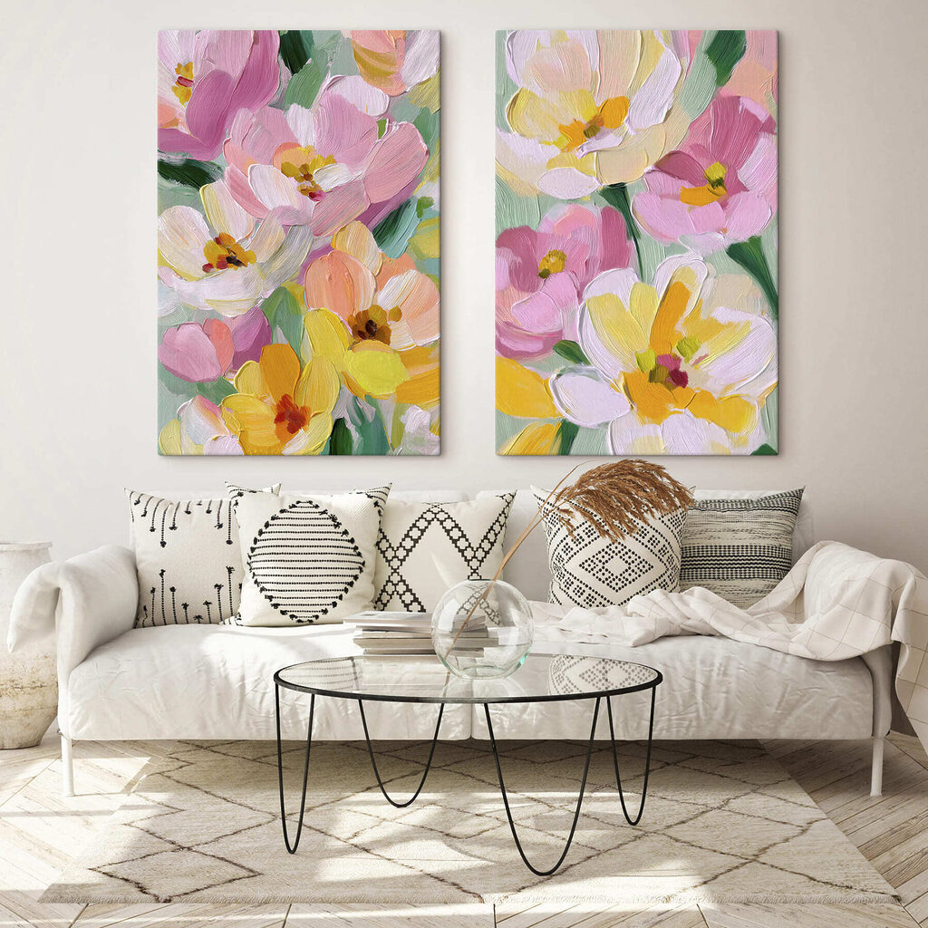 Colorful blooms in vibrant harmony