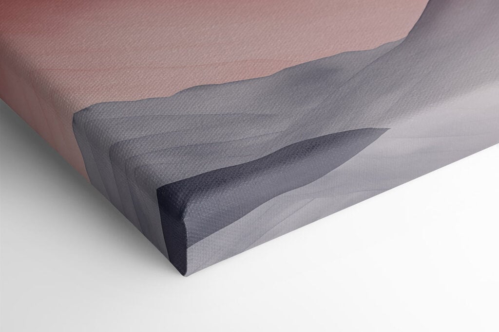 Screenshot of a painting of a mountain range
