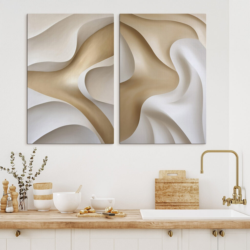 Flowing Lines in Soft Shades