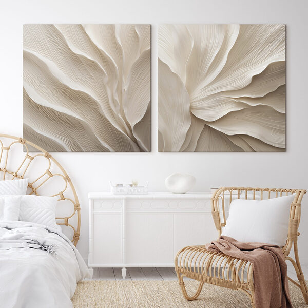 Delicate layers of flowing design