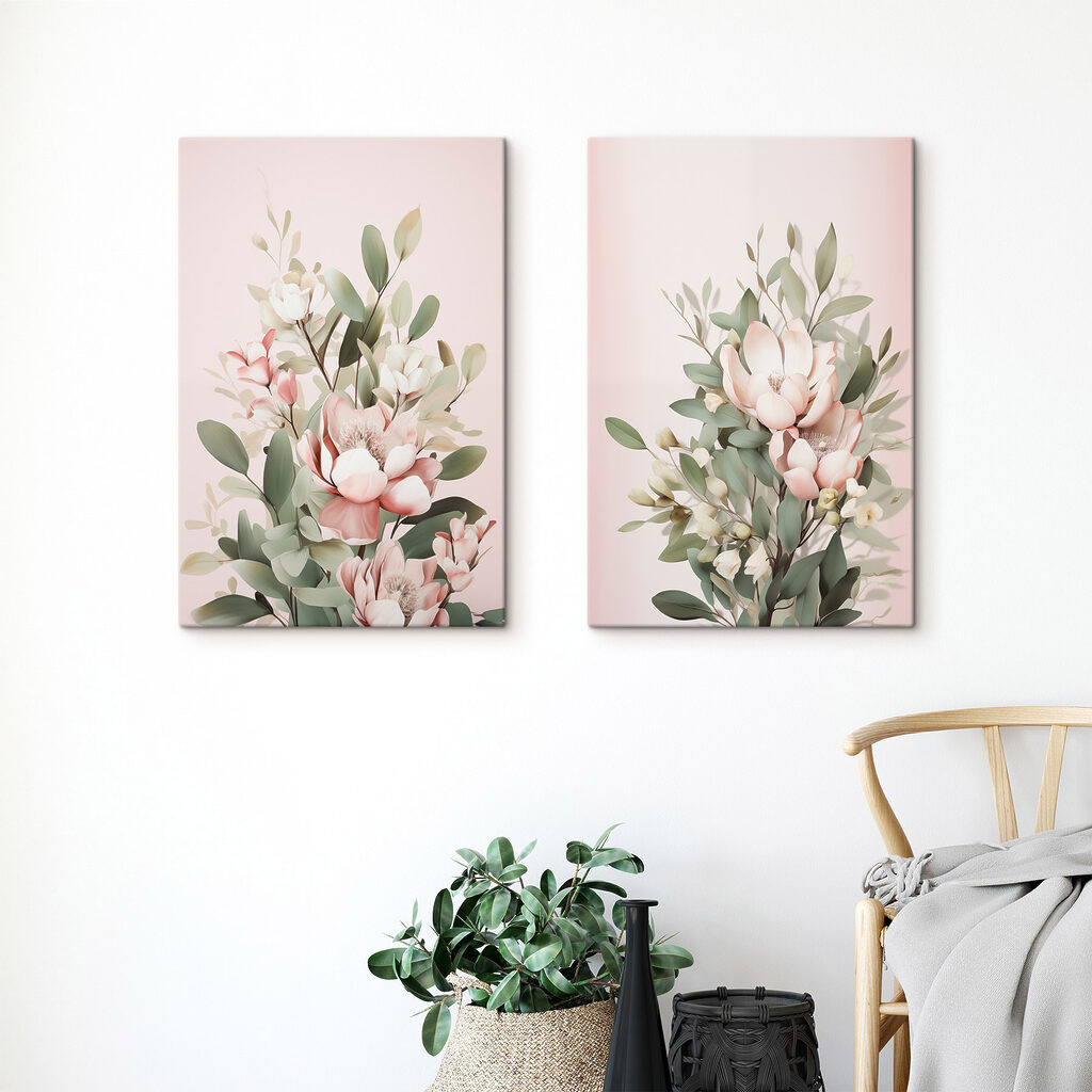 Delicate blooms in soft hues