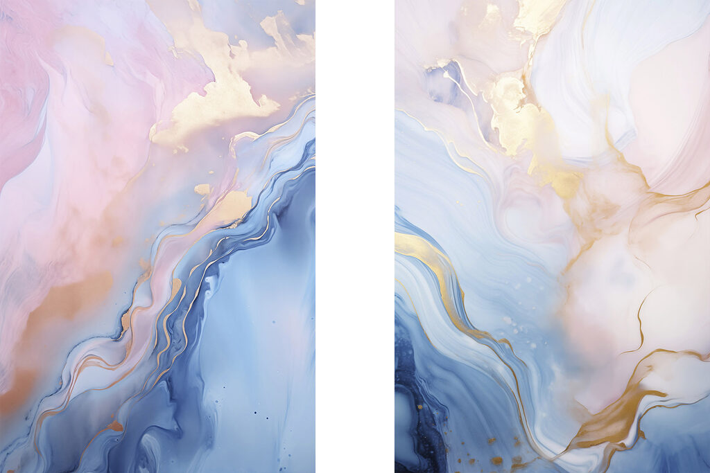 Soft hues blending in harmonious flow