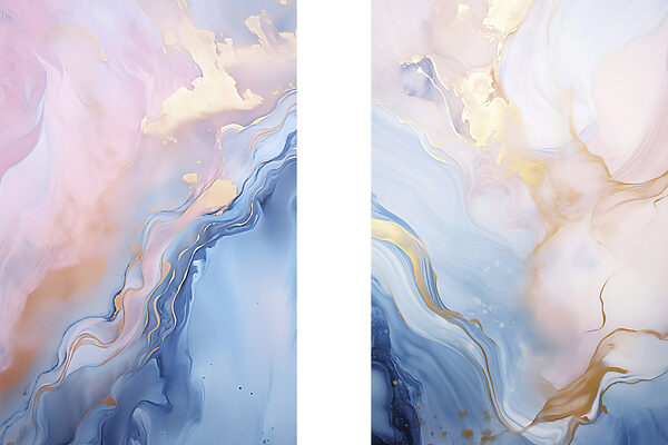 Soft hues blending in harmonious flow