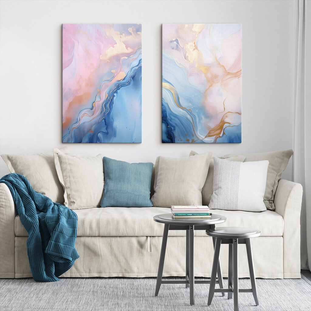Soft hues blending in harmonious flow