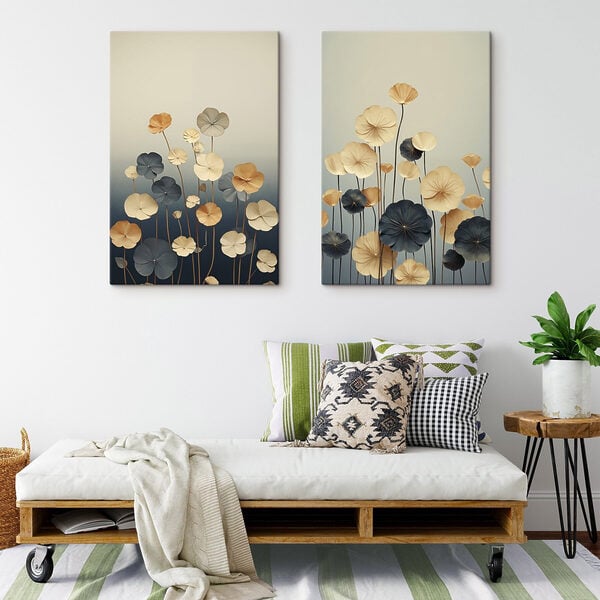 Delicate blooms in soft colors