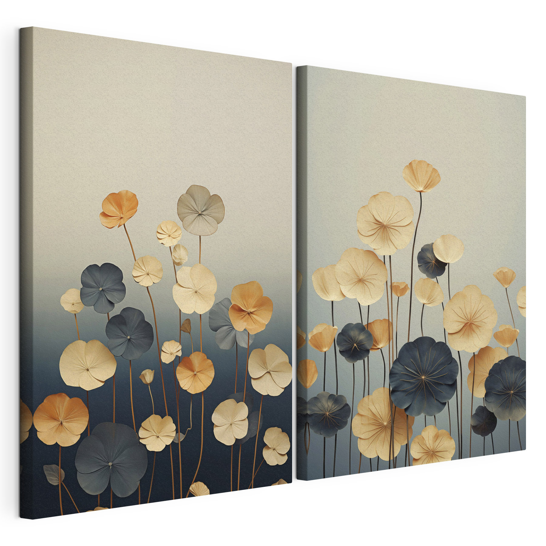 Delicate blooms in soft colors
