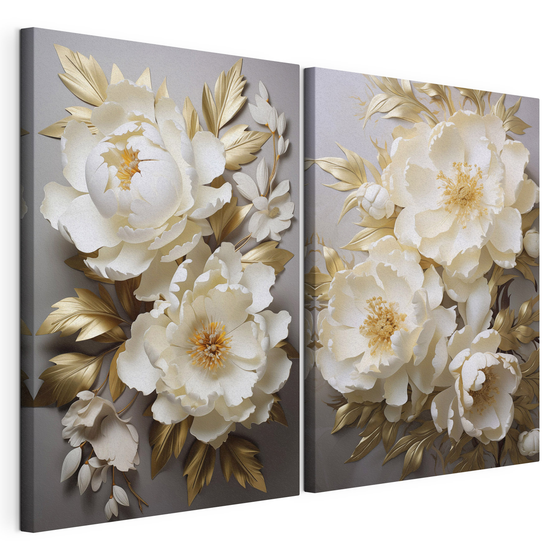 Collage of white flowers