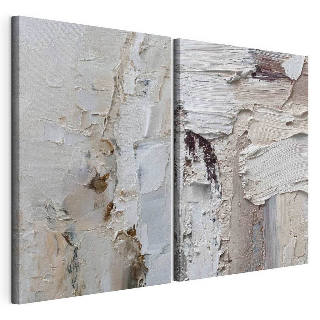 Soft tones and flowing textures blend