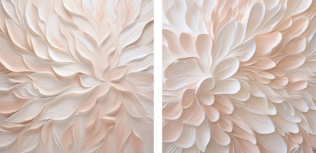 Soft petals in pastel hues