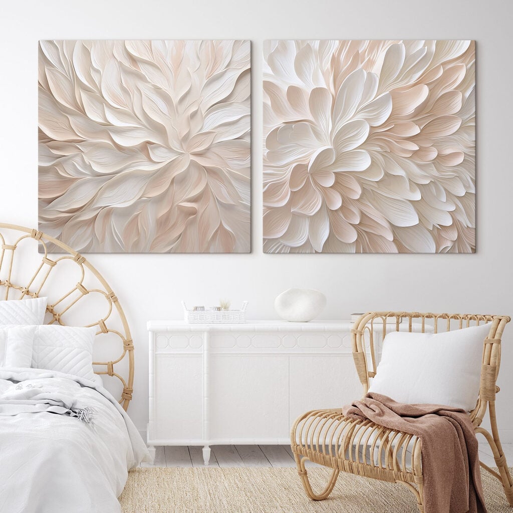 Soft petals in pastel hues