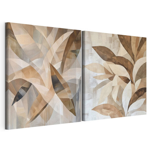 Fluid forms in warm hues