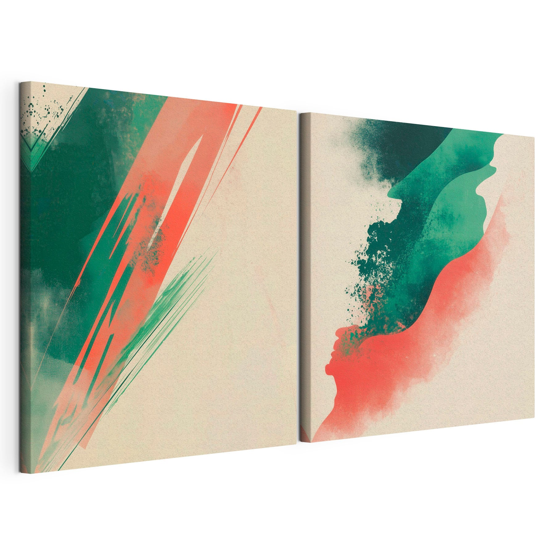 Two different colored backgrounds