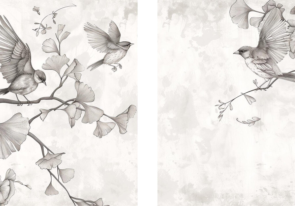 Two birds on a branch