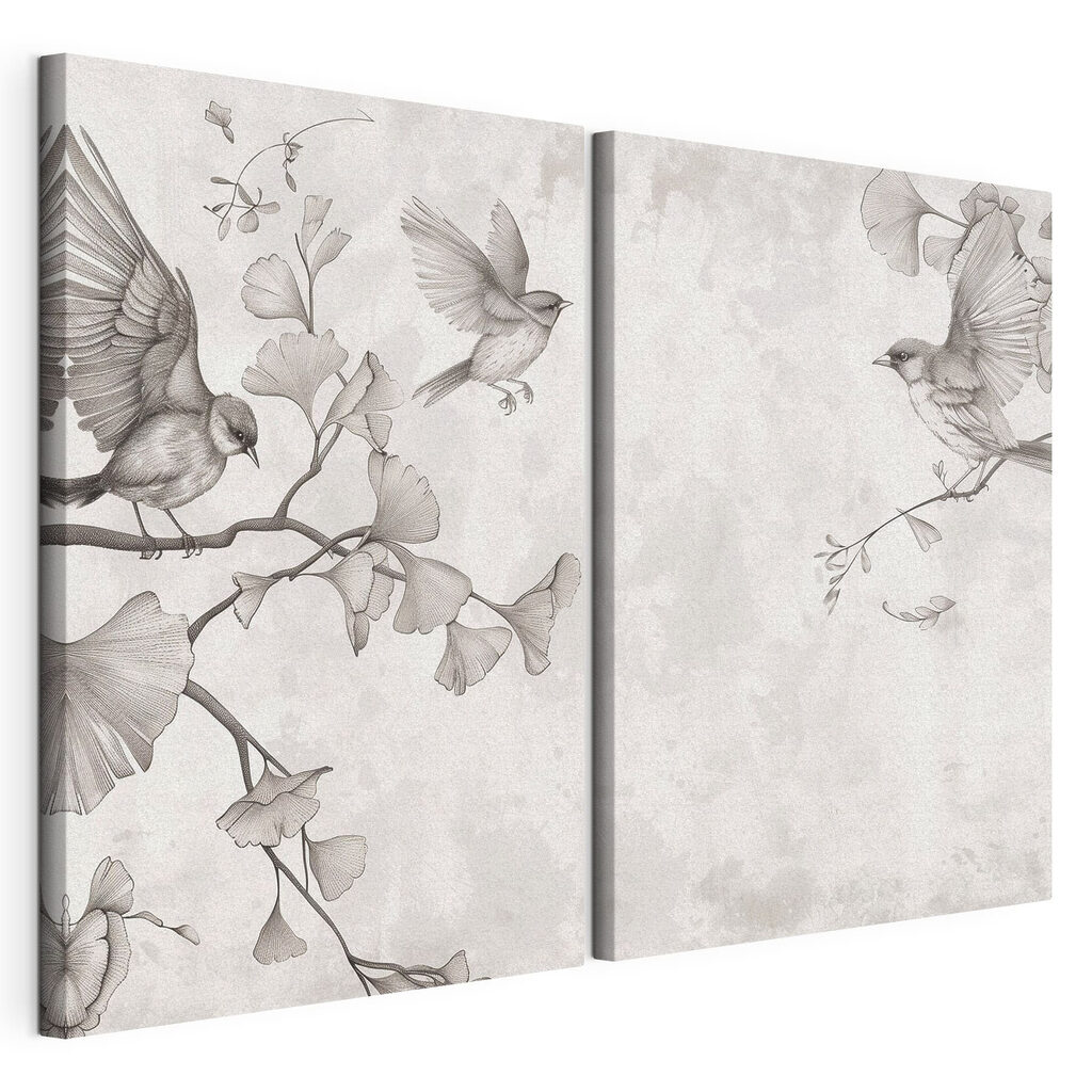Two birds on a branch