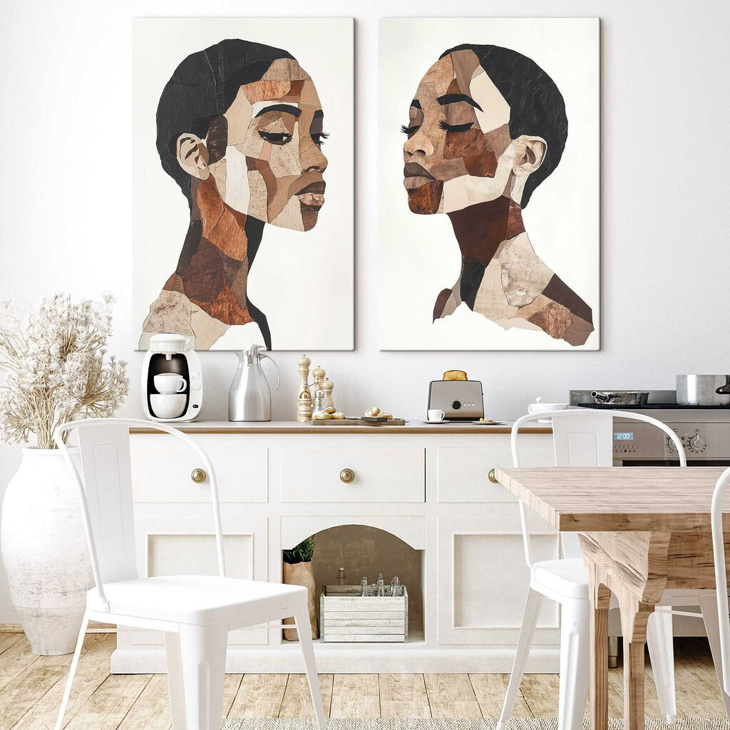 Collage of a woman's face
