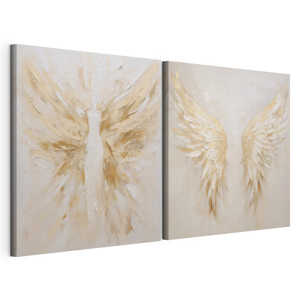 Celestial wings embracing serenity