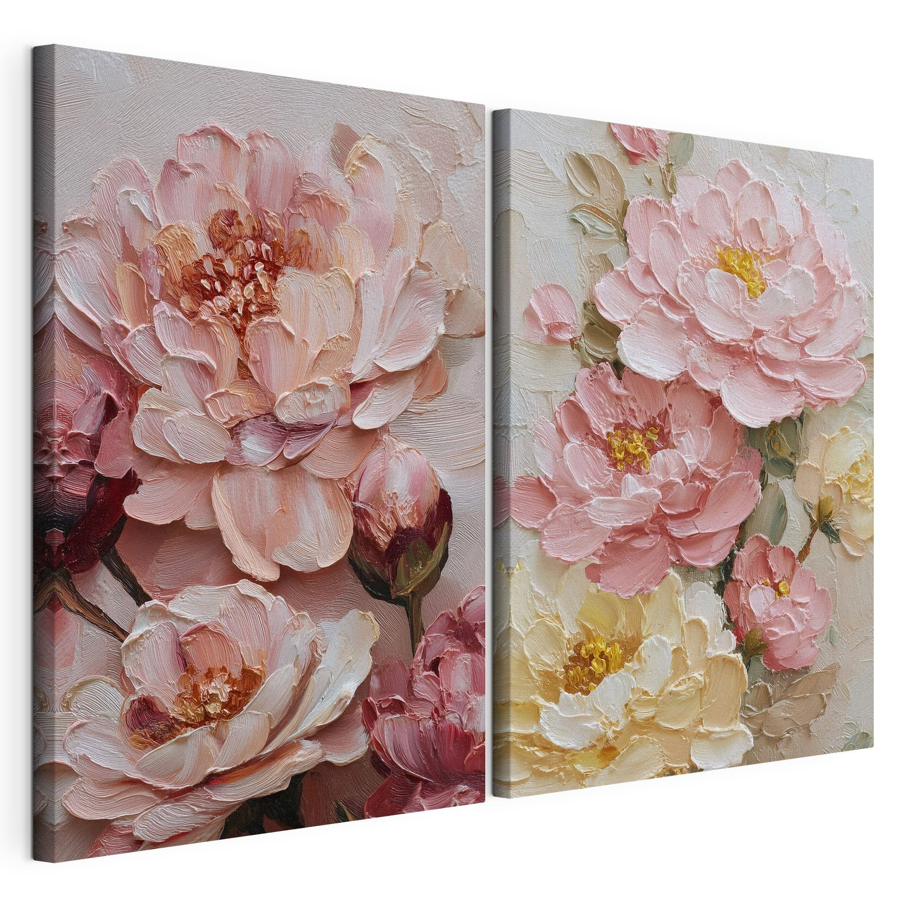 Blooming petals in soft hues