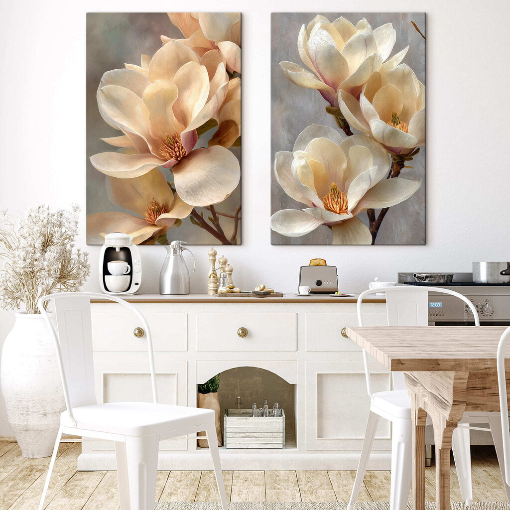 Delicate blooms in soft hues