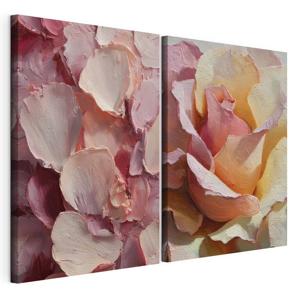 Soft hues of blooming petals