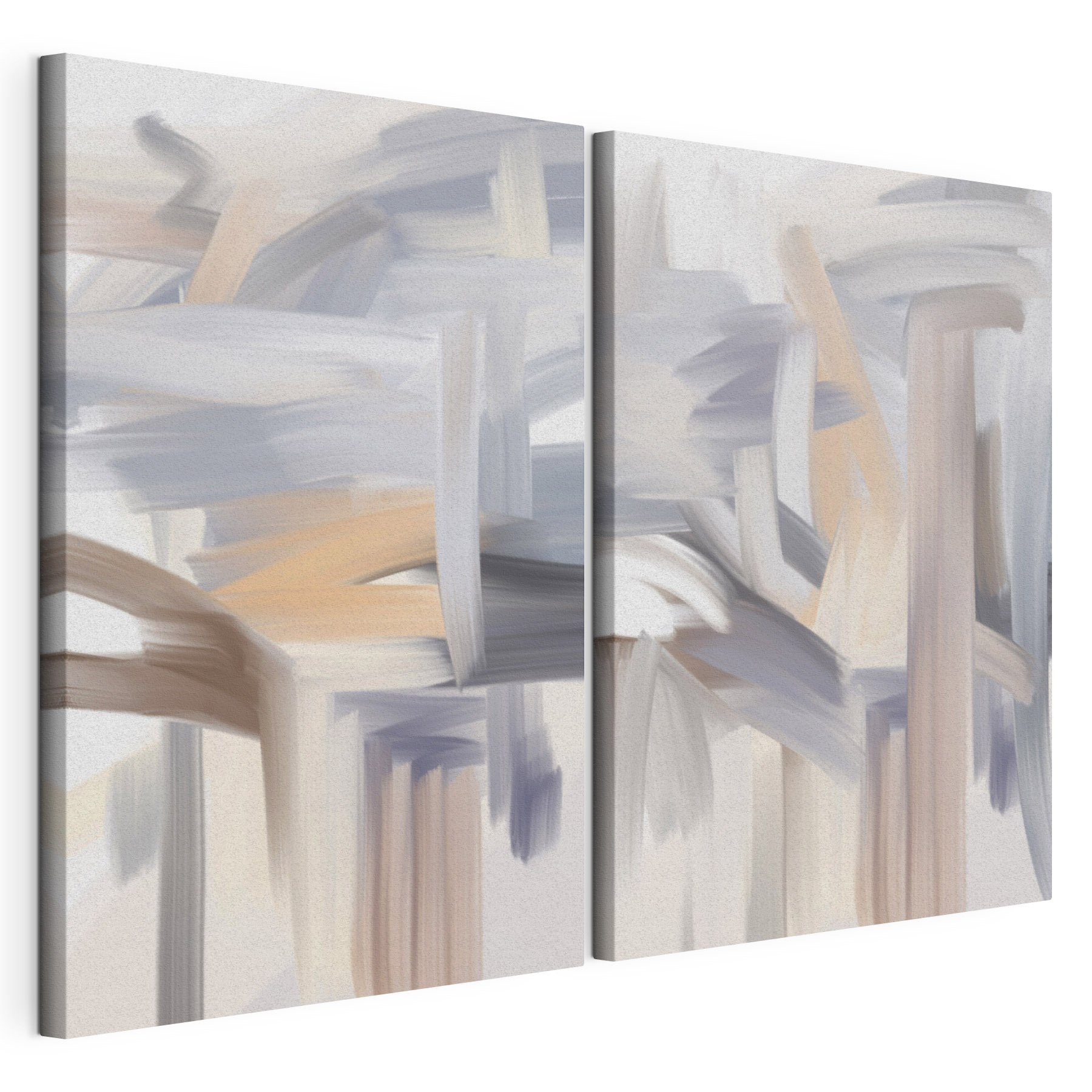 Abstract strokes in soft hues
