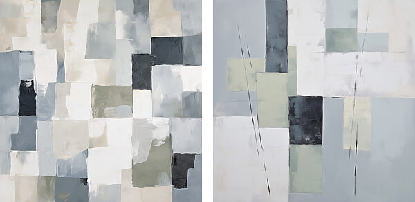 Painting of squares and rectangles