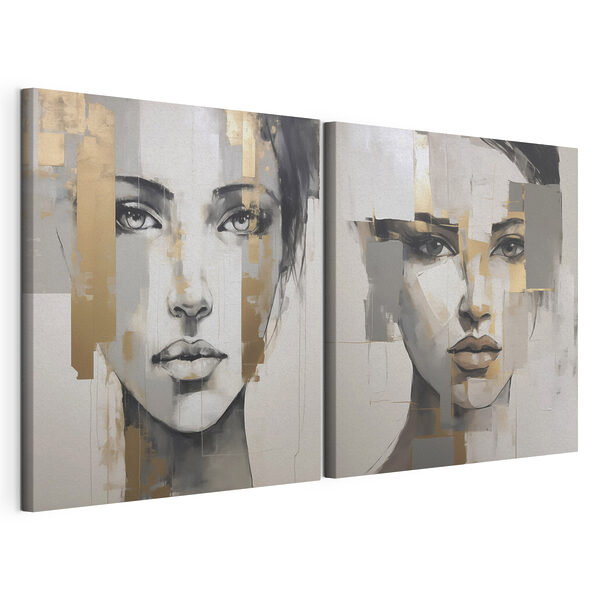 Painting of a woman's face
