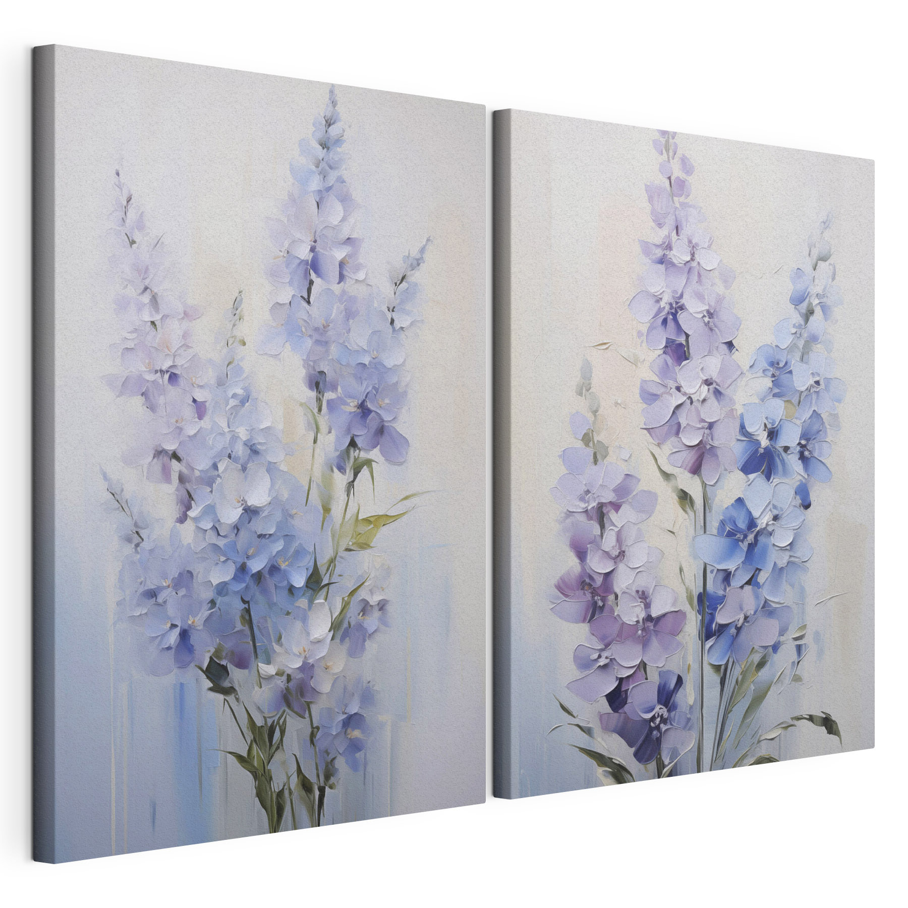Painting of flowers on a white background