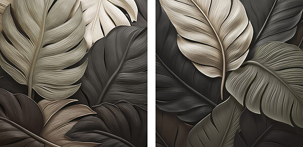 Nature-inspired artistic leaf arrangement
