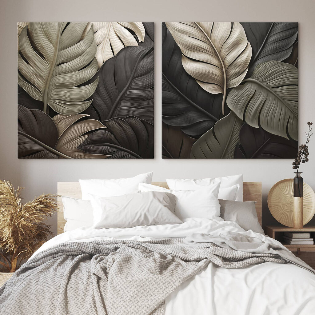 Nature-inspired artistic leaf arrangement