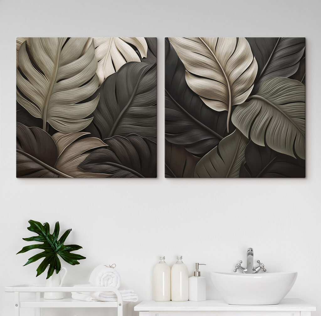 Nature-inspired artistic leaf arrangement