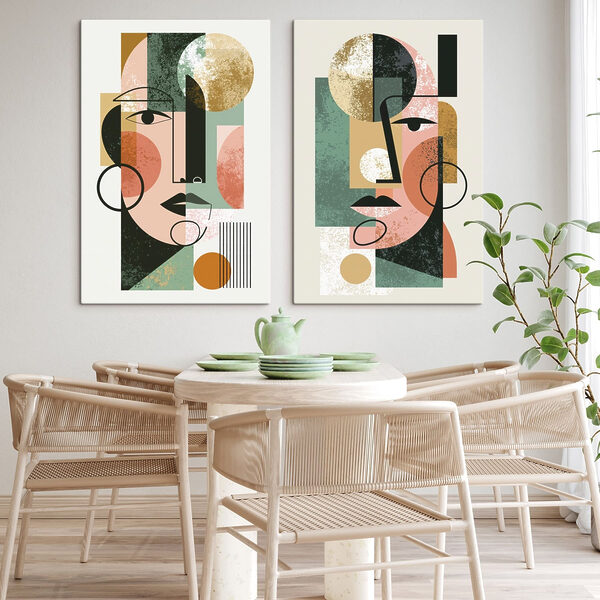 Couple of images of a woman's face